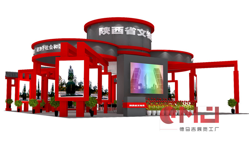 陕西文物局草莓视频二维码展示施工效果